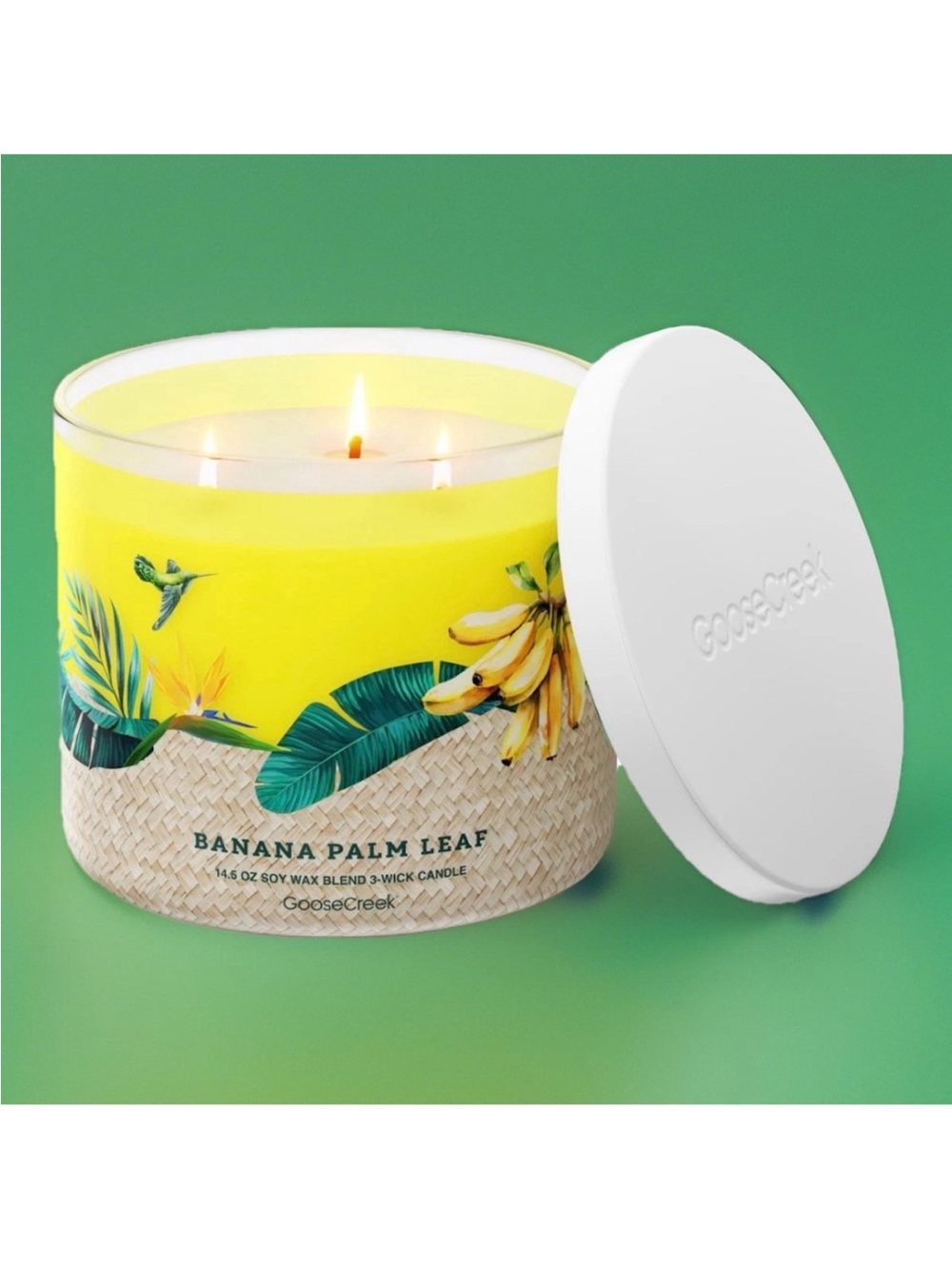 Goose Creek 3-Wick Candle- Banana Palm Leaf (14.5 oz)